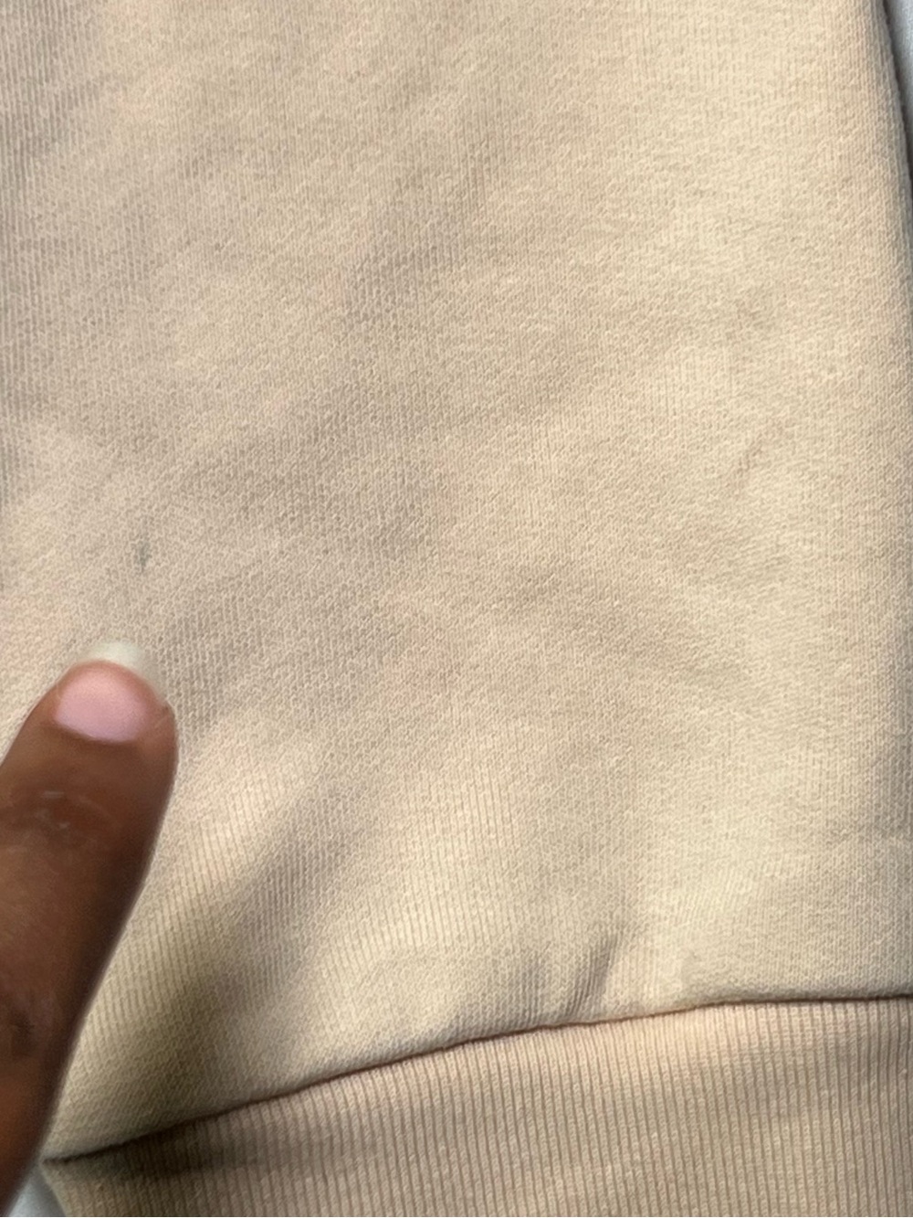 Reformation Jeans Organic Cotton Crewneck Sweatshirt Cream Beige XS - Picture 8 of 15